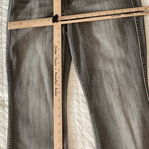 White House Black Market Gray Straight Leg Jeans - Picture 7 of 10